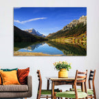 Lake Sils Morning Reflection Wall Art