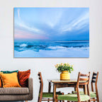 Frozen Blue Seascape Wall Art