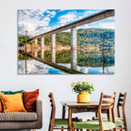 Lake Omodeo Concrete Bridge Wall Art