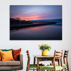 Skaneateles Lake Pier at Dusk Wall Art