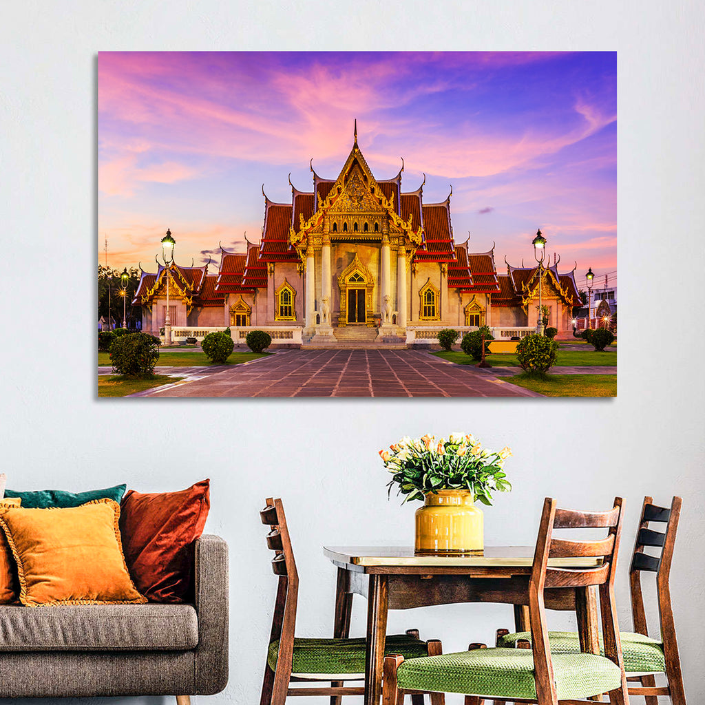 Wat Benchamabophit at Dusk Wall Art
