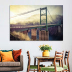 Bridge Over Lake Oroville Wall Art