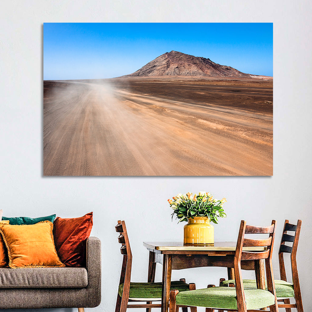 Cabo Verde Crater Road Wall Art