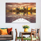 Kuwait City Skyline at Dusk Wall Art