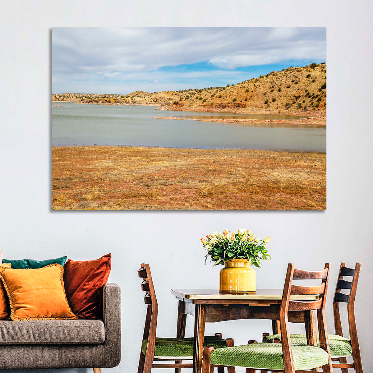 Lyman Lake Arizona Wall Art in a room, landscape