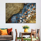 Milky Blue Geothermal Creek Wall Art
