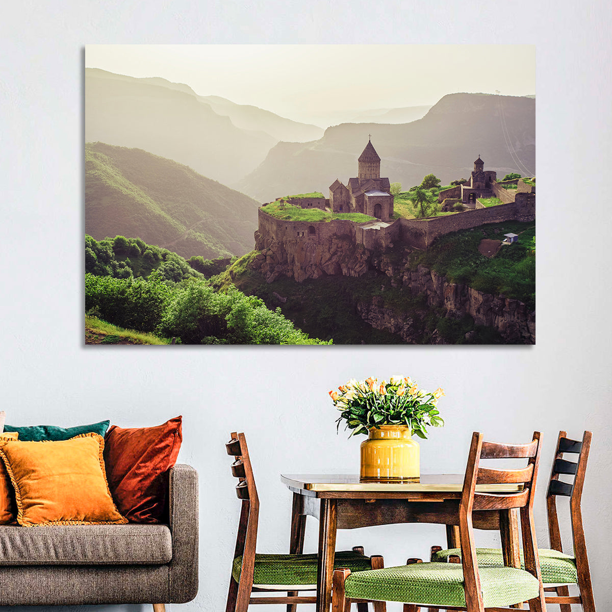 Tatev Monastery at Golden Hour Wall Art