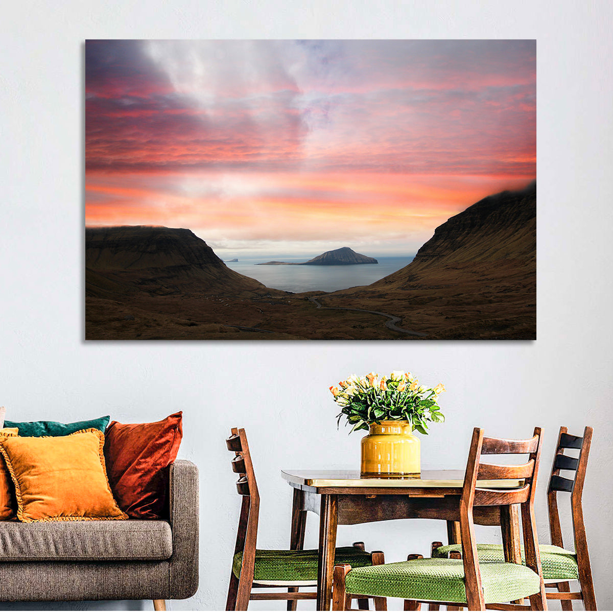 Klakkur Dusk Over Kalsoy Wall Art