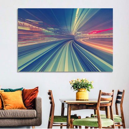 Monorail Speed Trail Wall Art