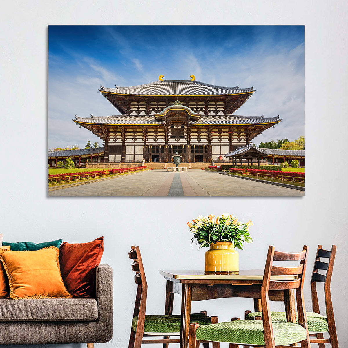 Todai-ji Temple Great Buddha Hall Wall Art in a room, landscape