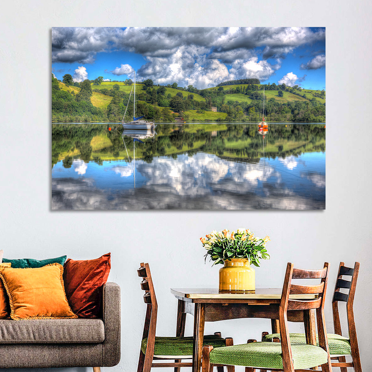 Sailboats on Ullswater Wall Art