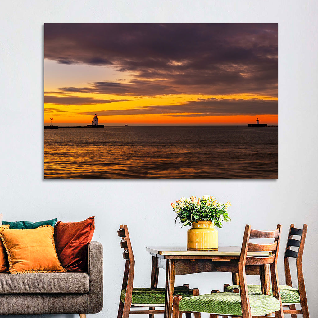 Lake Erie Twin Beacons Wall Art