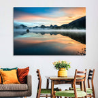 Lake Mcdonald Dawn Mist Wall Art