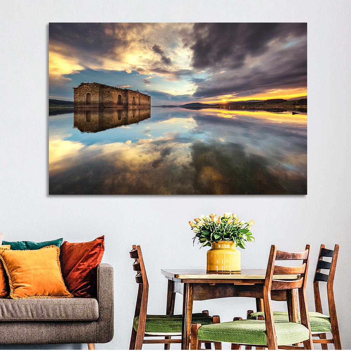 Sunken Church of Saint Ivan Rilski Wall Art in a room, landscape