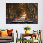 Surreal Book Pathway Wall Art