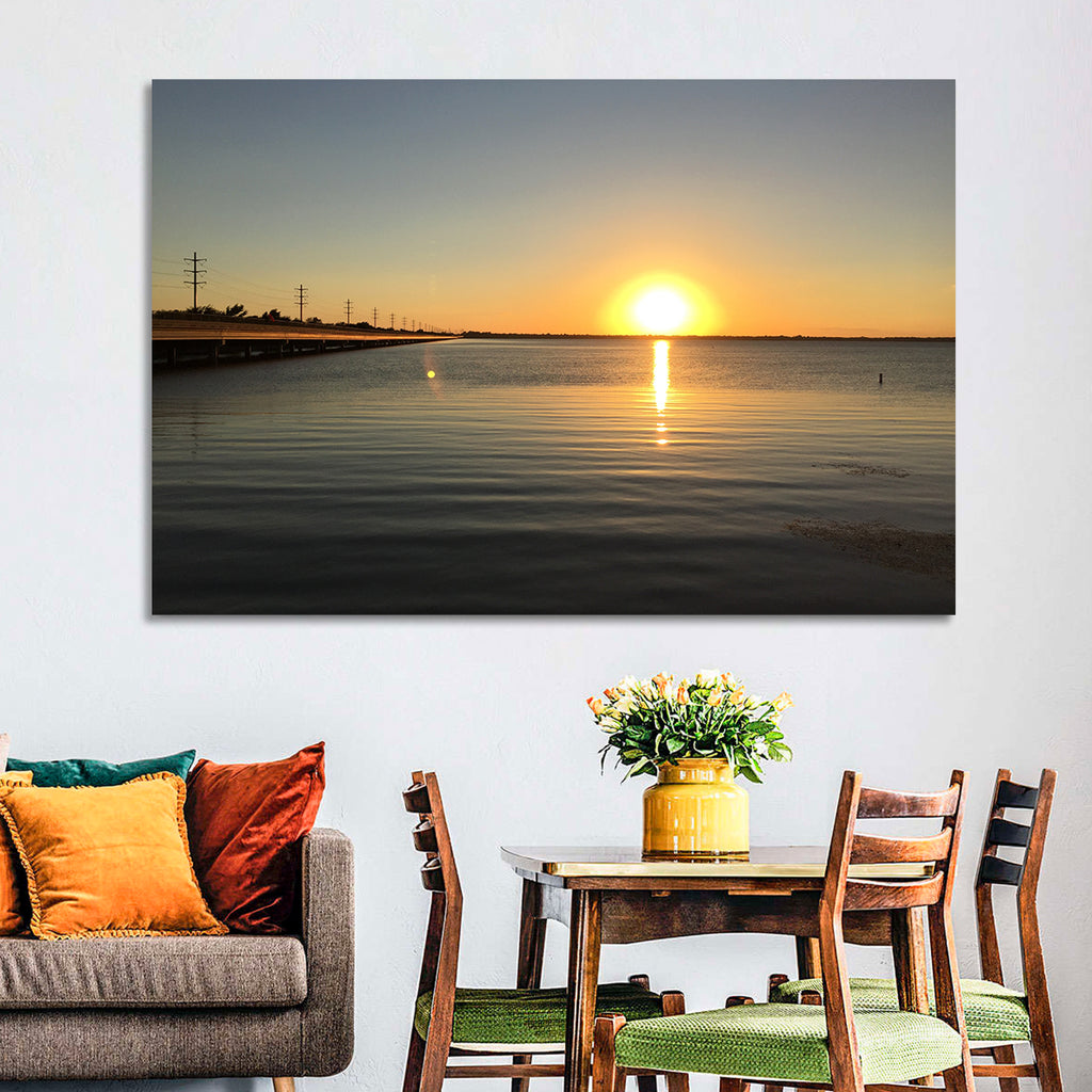 Lake Ray Hubbard Sunset Reflection Wall Art