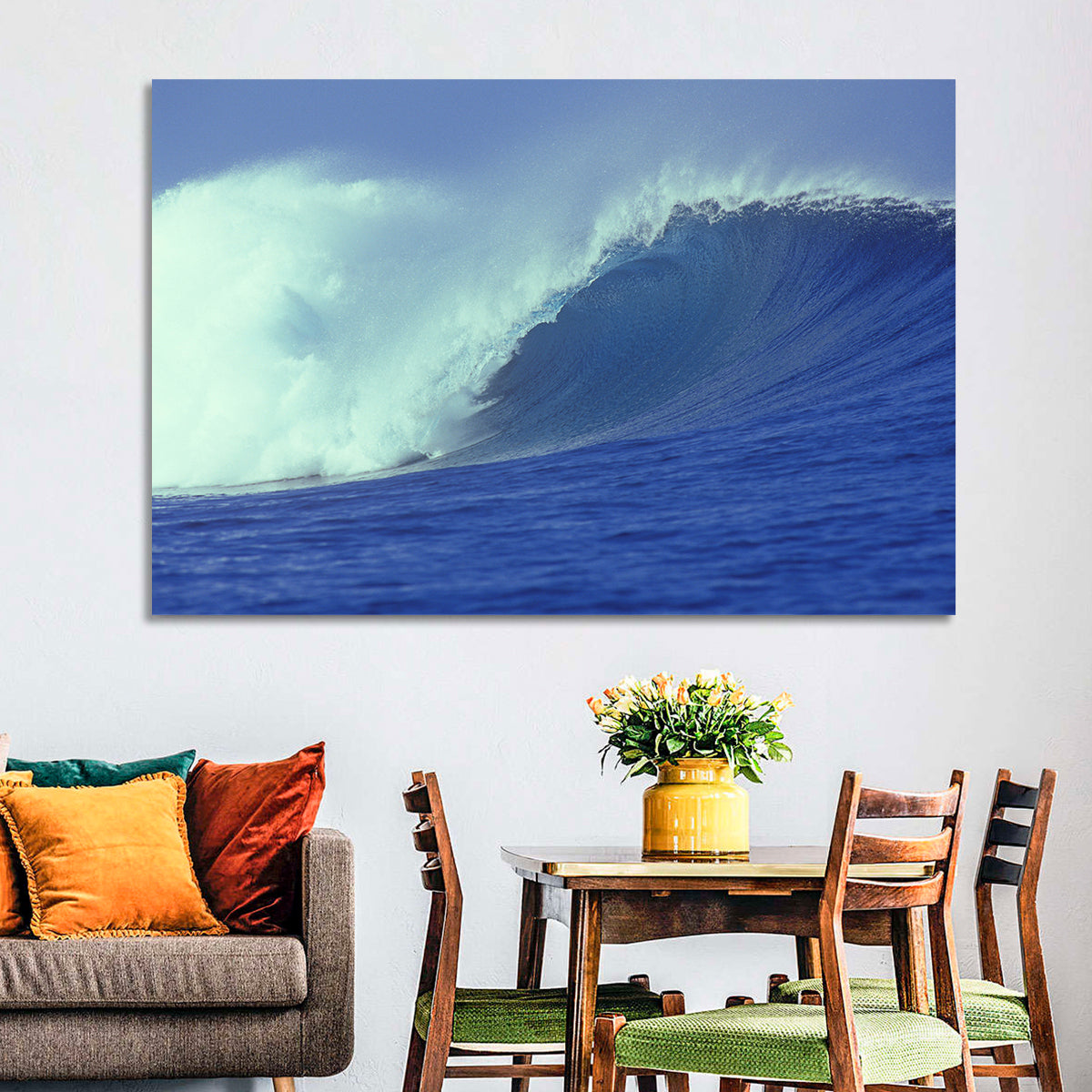 Blue Ocean Wave Wall Art