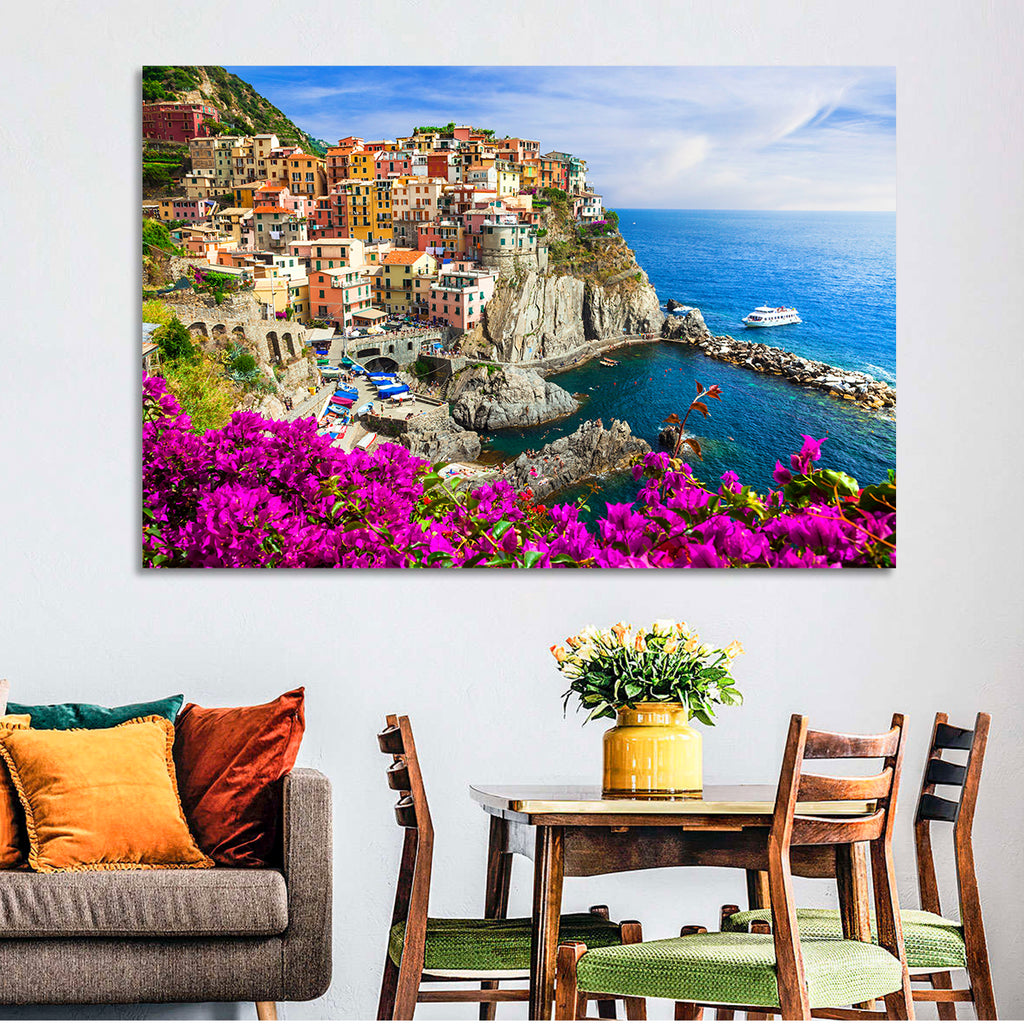 Manarola Cliffside Village Wall Art