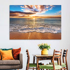 Golden Beach Sunrise Wall Art