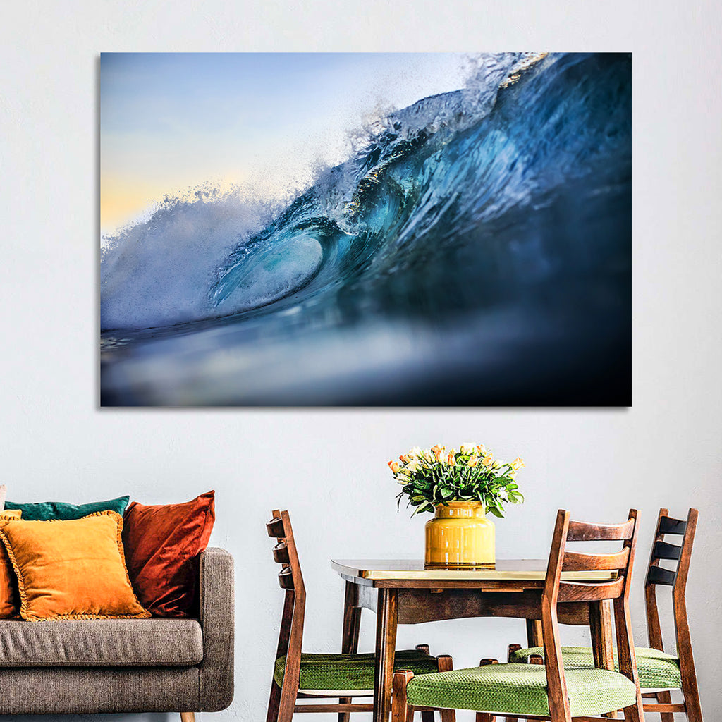 Golden Hour Barrel Wave Wall Art
