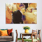 Merging Continents Textured Abstract Wall Art