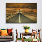 Negev Road at Sunset Wall Art