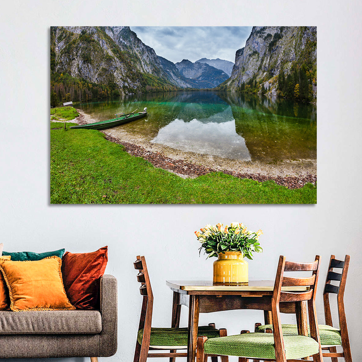 Obersee at Königssee Wall Art in a room, landscape