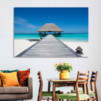 Maldives Turquoise Pier Wall Art