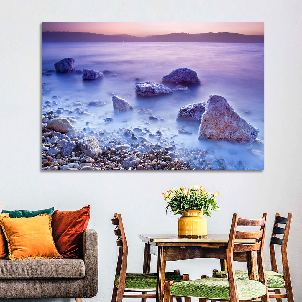 Dead Sea Salt Rocks at Dawn Wall Art