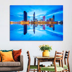 Ho Chi Minh City Skyline at Twilight Wall Art