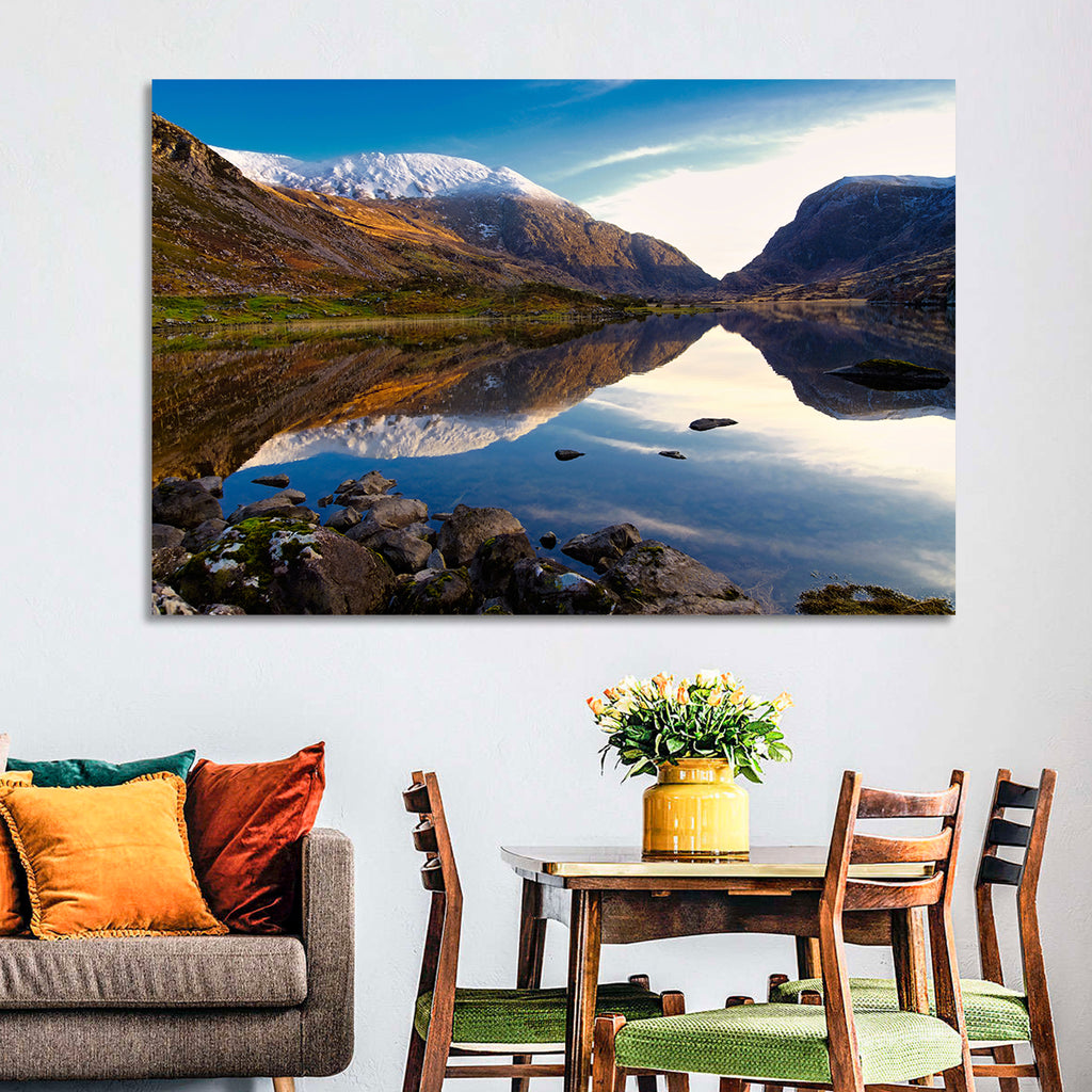 Auger Lake Morning Reflection Wall Art