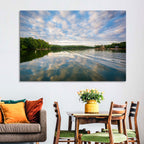 Cloudy Lake Norman Landscape Wall Art
