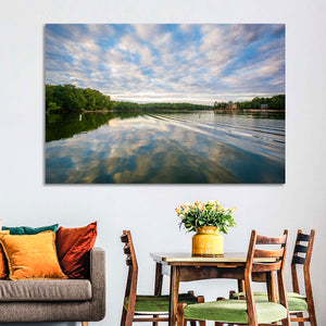 Cloudy Lake Norman Wall Art