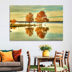 Lake Waco Autumn Reflection Wall Art
