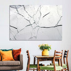 Fractured Glass Macro Study Wall Art