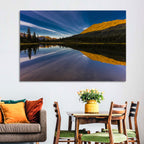 Rainbow Lake at Golden Hour Wall Art