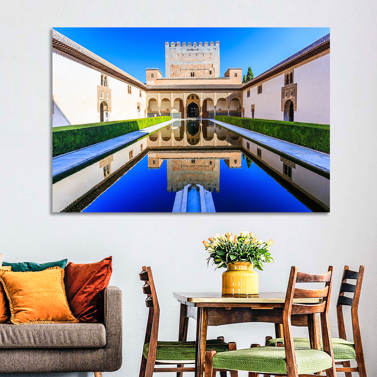 Court of the Myrtles, Alhambra Granada Wall Art
