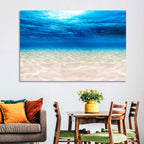 Sunlit Sandy Seabed Wall Art