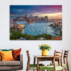 Sydney Harbour Sunset Wall Art
