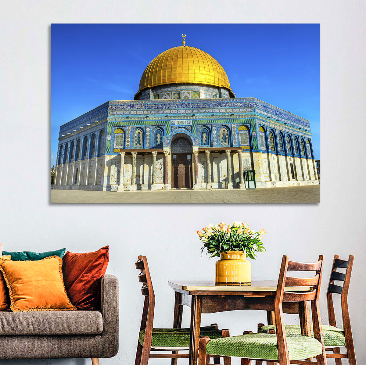 Dome of the Rock, Jerusalem Wall Art in a room, landscape