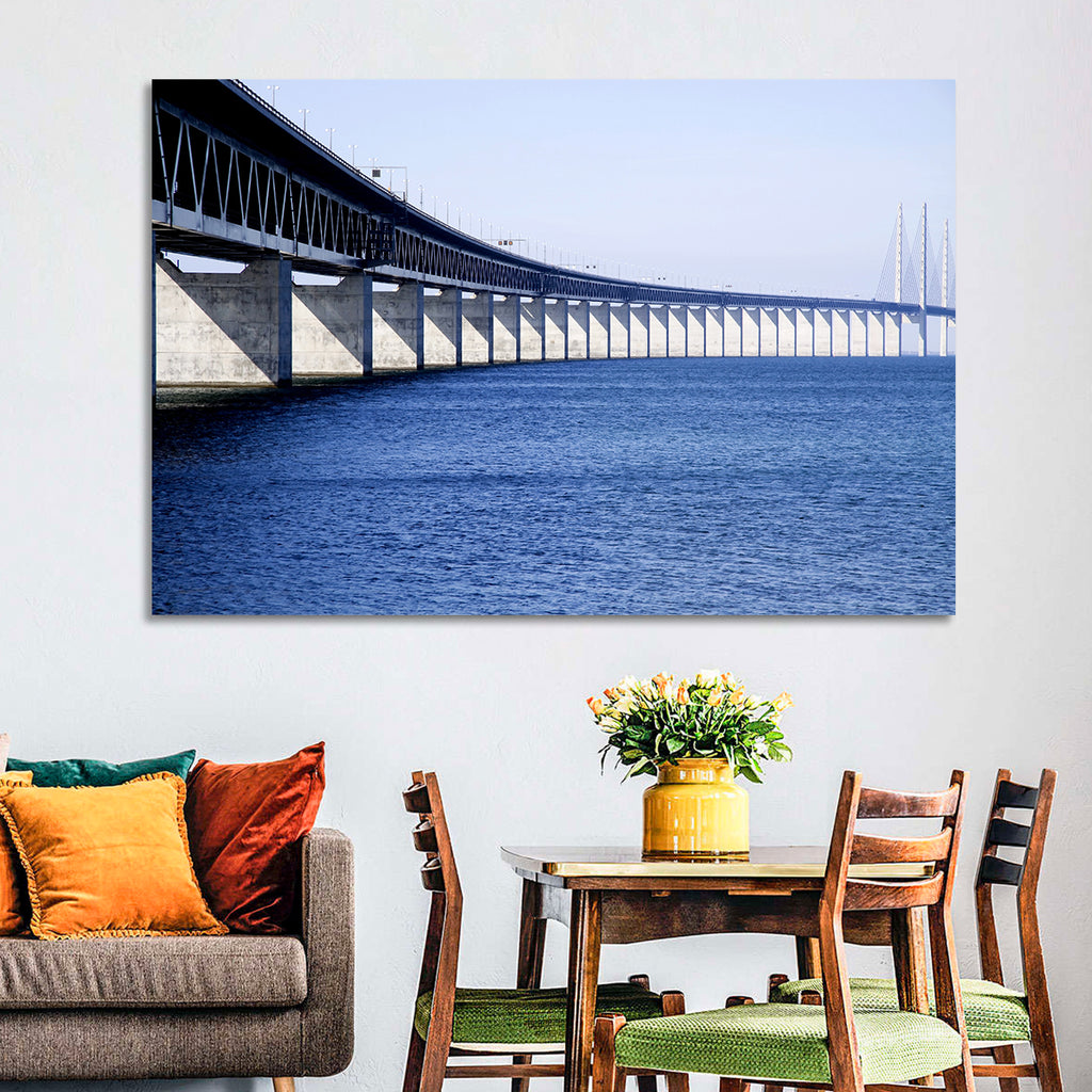 Oresund Bridge Perspective Wall Art