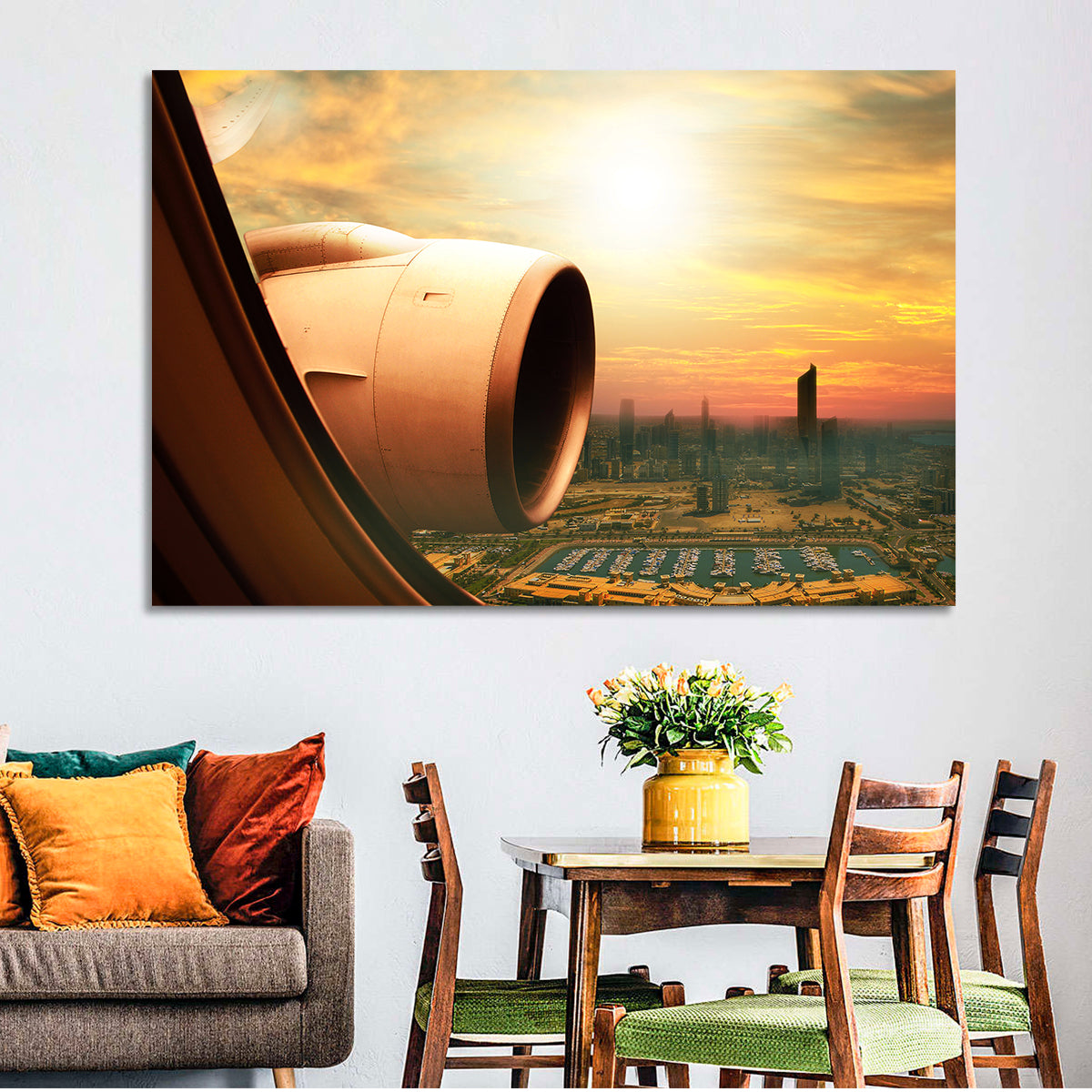 Kuwait City at Golden Hour Wall Art