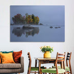 Morning Mist Over Chittenden Lake Wall Art