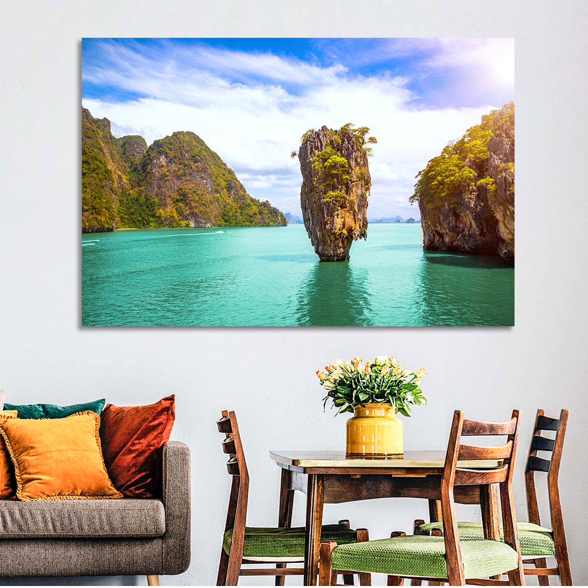 Khao Phing Kan, Phang Nga Bay Wall Art in a room, landscape