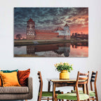 Mir Castle at Dusk Wall Art
