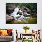 Blue Ridge Mossy Waterfall Wall Art