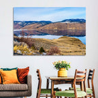 Kamloops Lake Mountain Reflection Wall Art