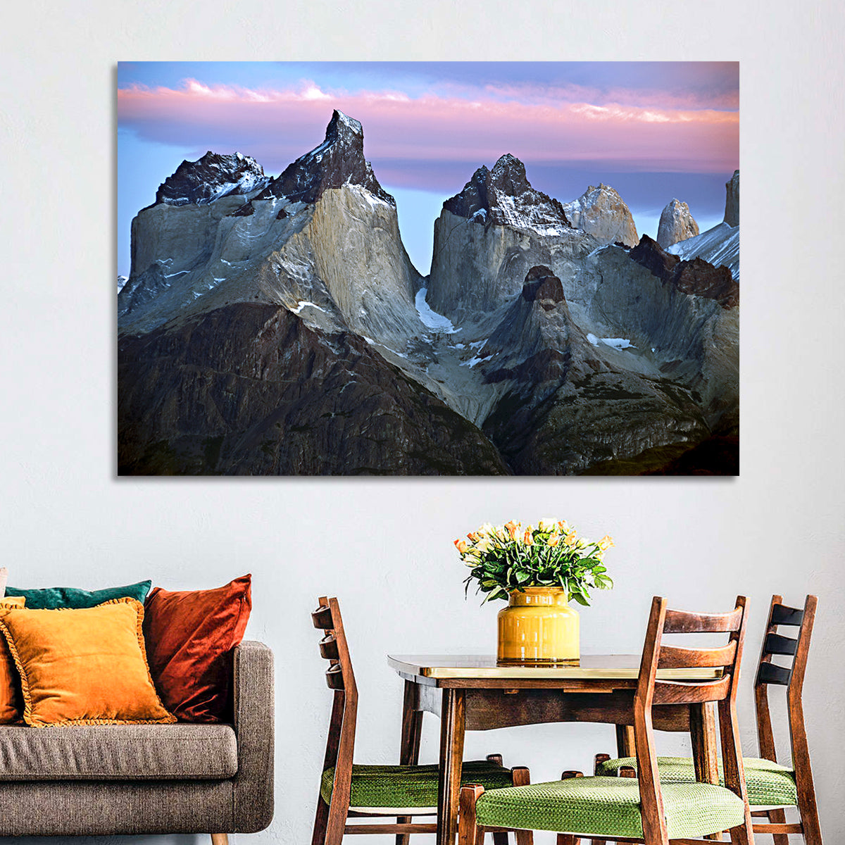 Los Cuernos Peak Valley, Torres Del Paine Wall Art