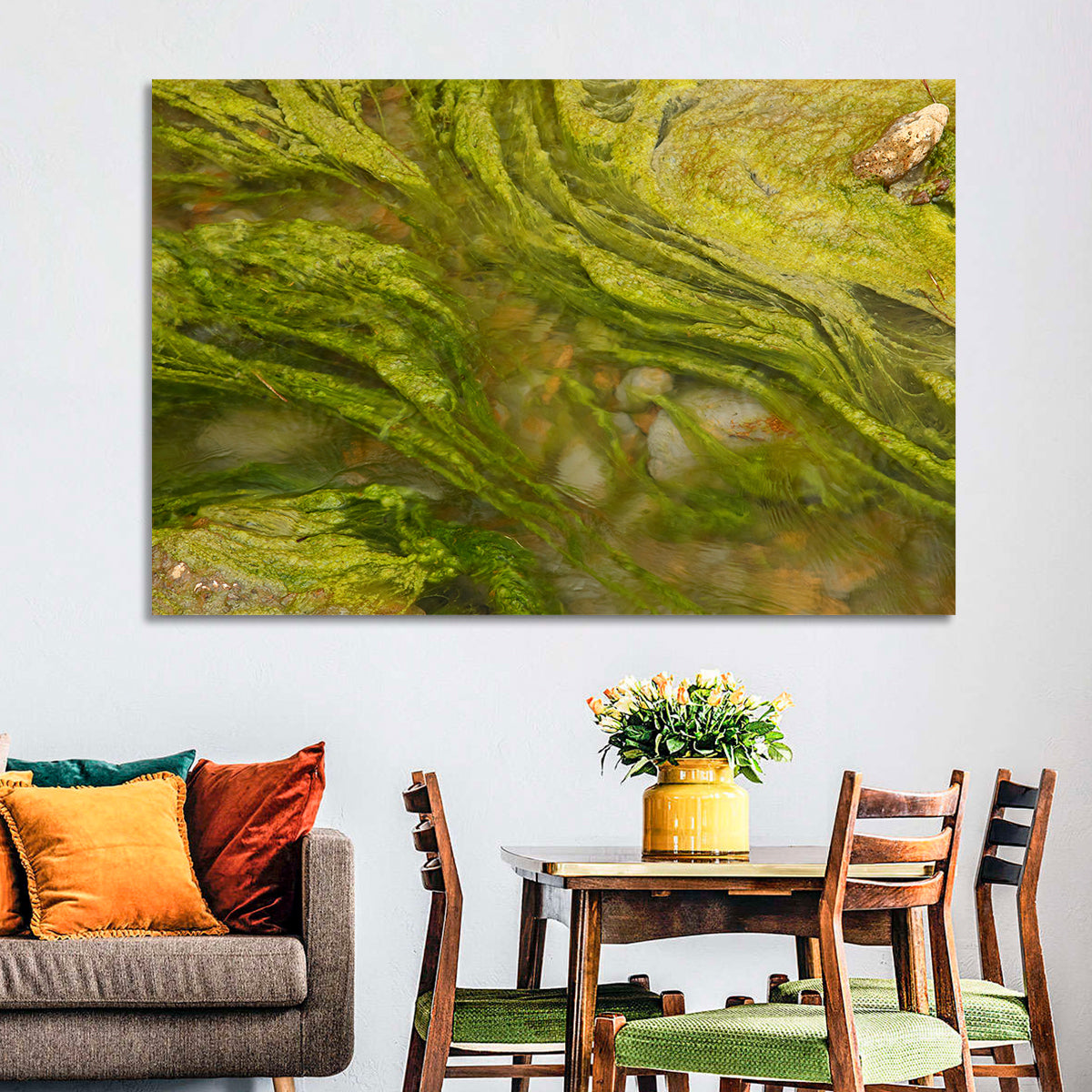 Macro Algae Stream Wall Art