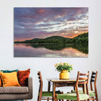 Ohio River Paden City at Dusk Wall Art